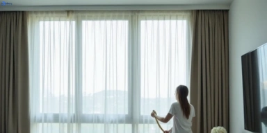 Delicate sheer drape cleaning noosa-heads Matty Curtain Cleaning