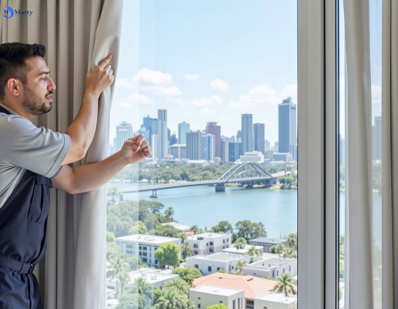 Professional curtain steam cleaning service noosa-heads QLD by Matty Curtain Cleaning